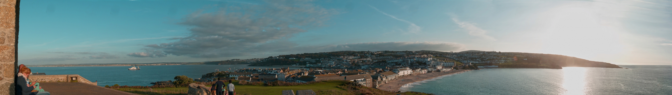 St Ives Panorama from the Island